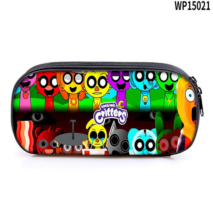 Wholesale Student Pencil Case Large Capacity Stationery Storage Bag Pencil Bag Oxford Material