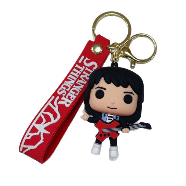 Wholesale PVC Keychain Cartoon Doll Bag Charm Car Key Accessory Gift
