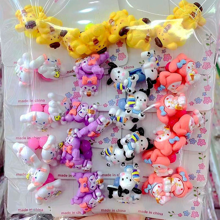 Wholesale 20PCS Children's Cartoons Plastic Hair Rope JDC-HS-Yuwei001