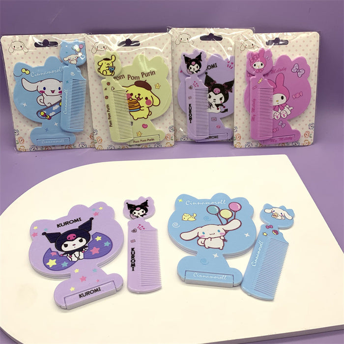 Wholesale Cartoon Cute Folding Mirror Comb (S) JDC-VM-YunL001