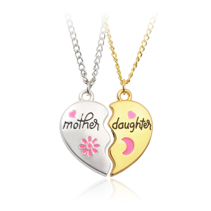 Wholesale Mother's Day Love Splicing Magnetic Pendant Necklace JDC-NE-YouM015