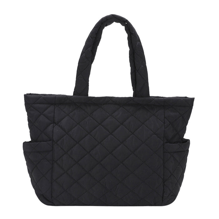 Wholesale Diamond Quilted Hand-held Tote Bag Nylon JDC-SD-PuHui003