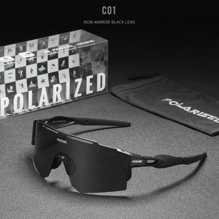 Wholesale PC Large Frame One-piece Polarized Sunglasses JDC-SG-KaiDian007