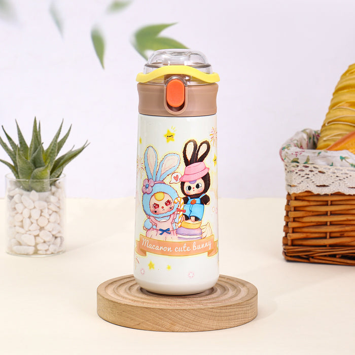 Wholesale Children' s cute bunny thermos stainless steel portable drinking water cup