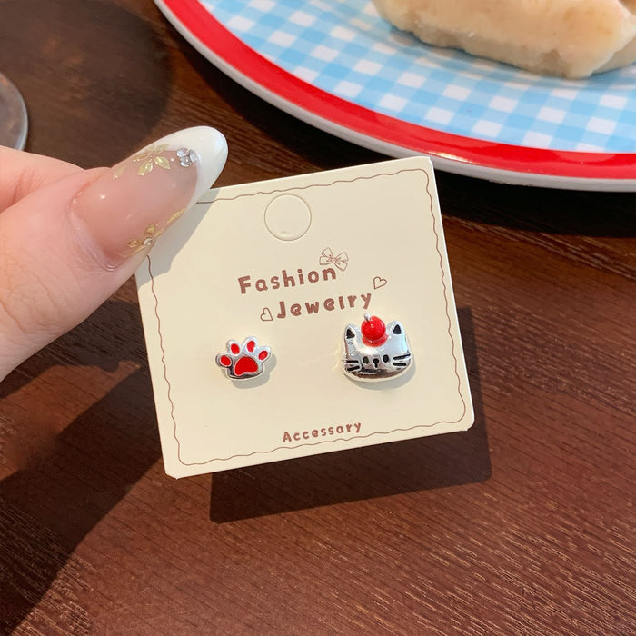 Wholesale Cute Red Earrings Studs Set for Everyday Jewelry Accessory