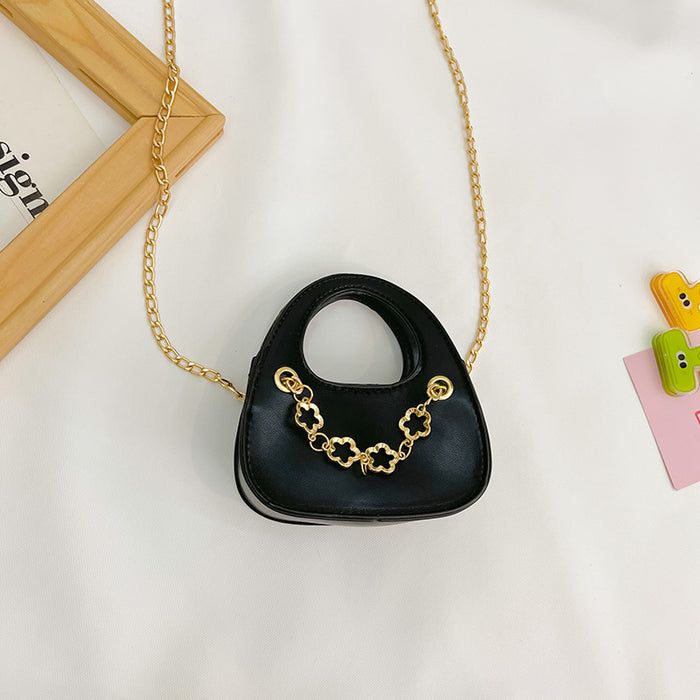 Wholesale PU Fashion Handbag Shoulder Bag Fashionable Little Girl Chain Crossbody Bag JDC-SD-YuanDuo051