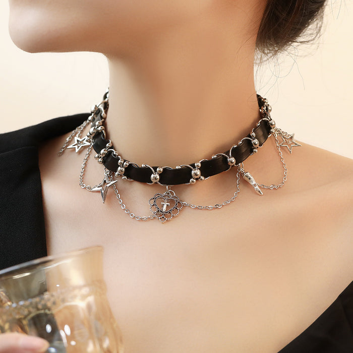 Wholesale Jewelry Necklace Dark Gothic Love Clavicle Chain choker Collar Necklace