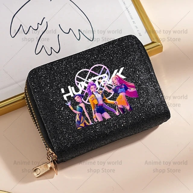 Wholesale Kpop Devil Hunter Sequin Wallet For Women Shiny Coin Purse Korean Style Party Fashion Accessory