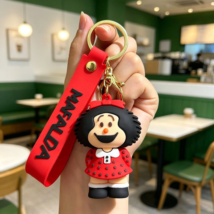 Wholesale Cartoon Mushroom Head Keychain Cute Plush Doll Couple Backpack Decoration Gift Accessory