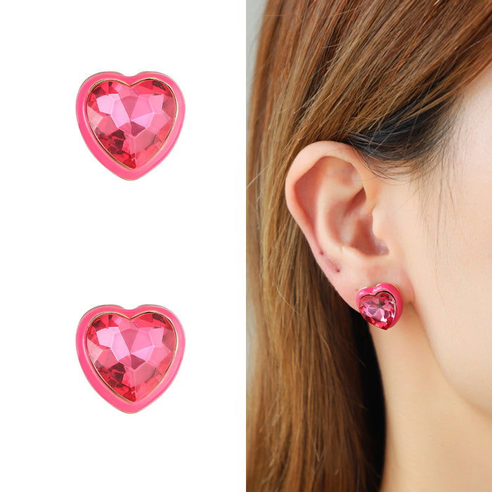 Wholesale Valentine's Day Heart Earrings Set JDC-ES-KenJie004