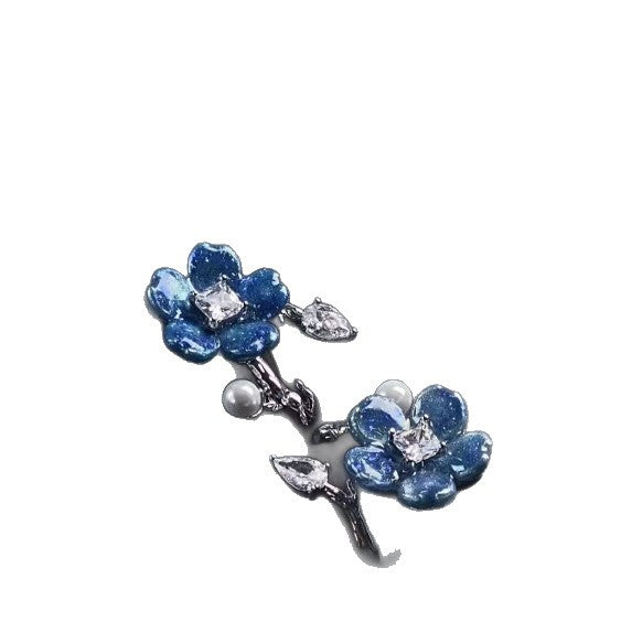 Wholesale Anime peripheral star derivative impression ring blue flower ring