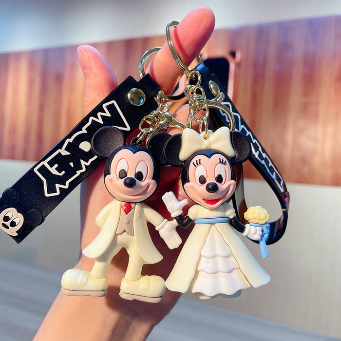 Wholesale Cute Cartoon Silicone Keychain Bag Ornaments JDC-KC-QiWei041