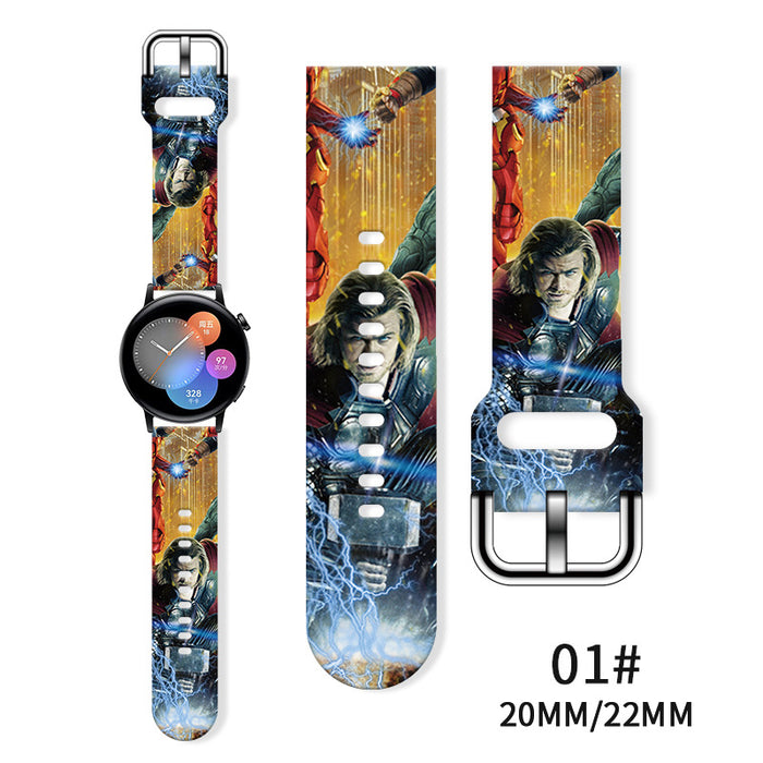 Wholesale Printed Tpu Watch Strap Wrist Strap JDC-WD-NuoQi077