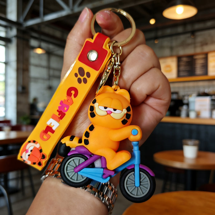 Wholesale Cute Cartoon Cat Silicone Keychain