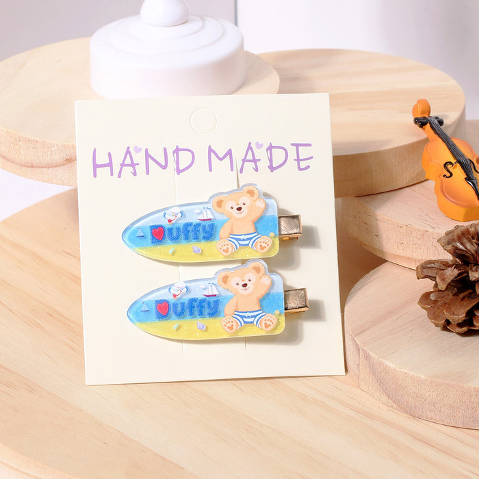 Wholesale Acrylic Cartoon Cute Side Clip Hairpin