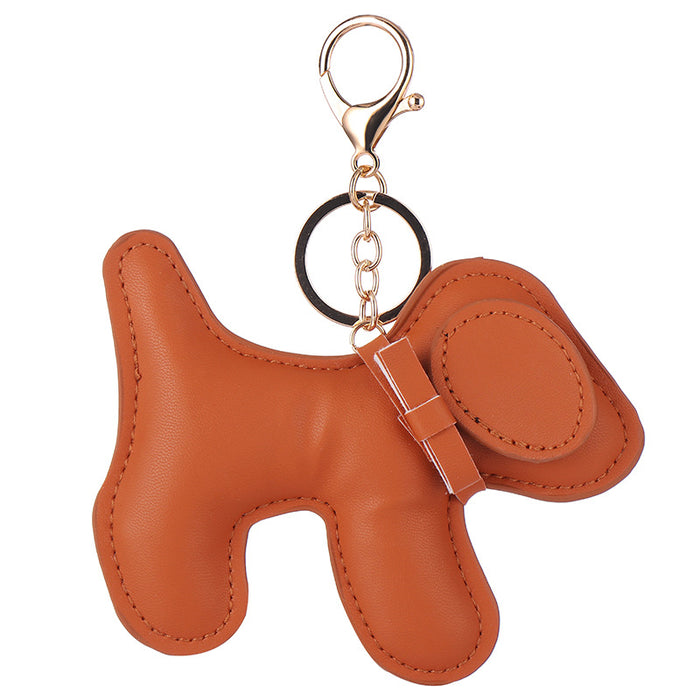 Wholesale Creative keychain leather pendant imitation leather keychain