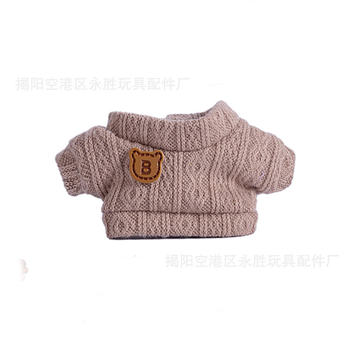 Wholesale 6pcs/set Only Clothes Are Suitable for Vinyl Dolls,  Plush Dolls and Other Wearable Wool Clothes to Change Clothes