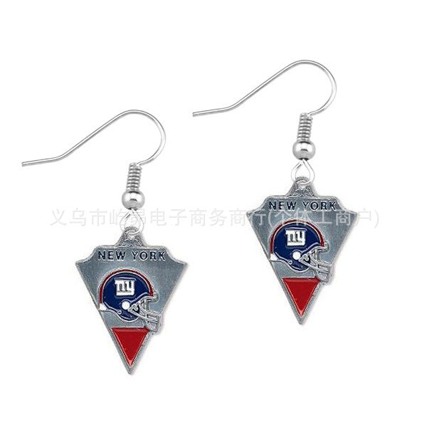 Wholesale Rugby team logo earrings