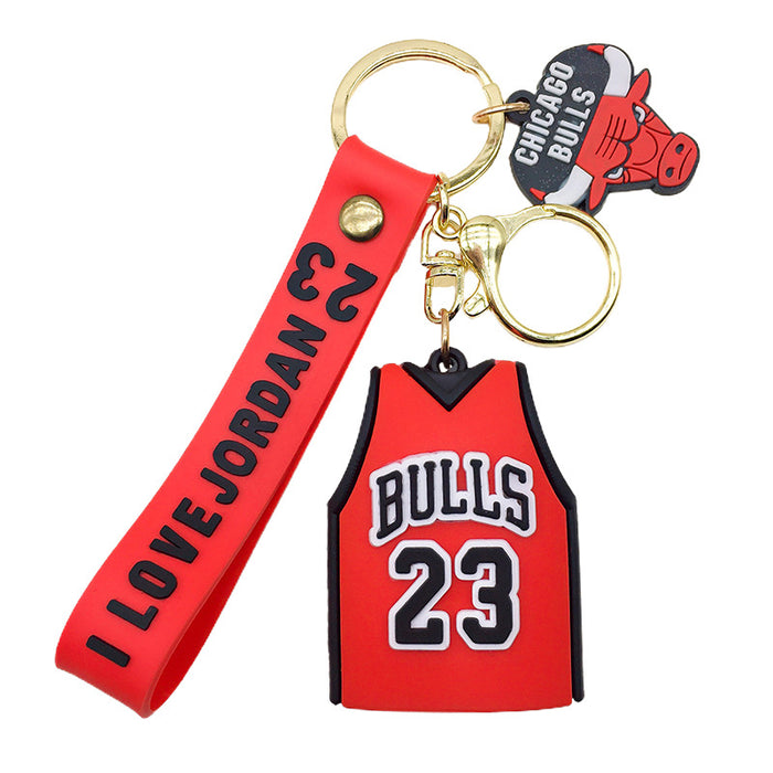 Wholesale Creative Men's and Women's Keychain Basketball Hanging Ornaments School Bag Decorative Small Gift Pendant