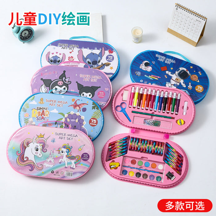 Wholesale 75-Color Brush Combination Watercolor Pen Safe and Washable