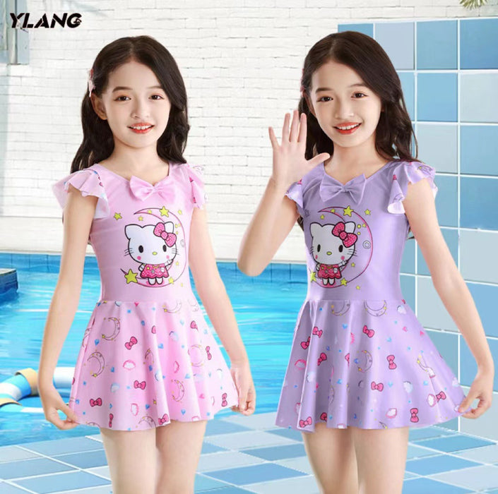 Wholesale Children's Swimwear Girls Small and Medium-sized one-piece Quick-drying