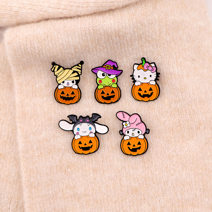 Wholesale Cartoon   Cat Rabbit Brooch Badge Clothing Backpack Decoration Alloy