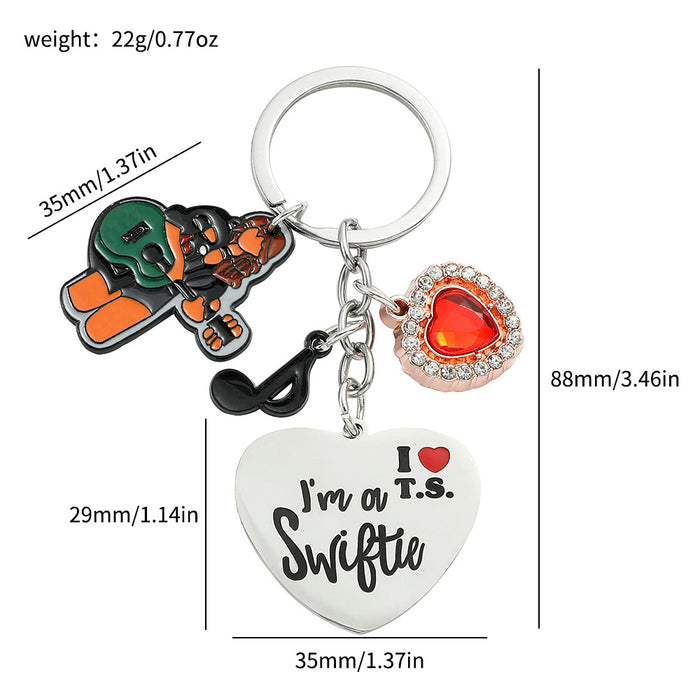 Wholesale Letter Metal Keychain (M) JDC-KC-ShaoH008