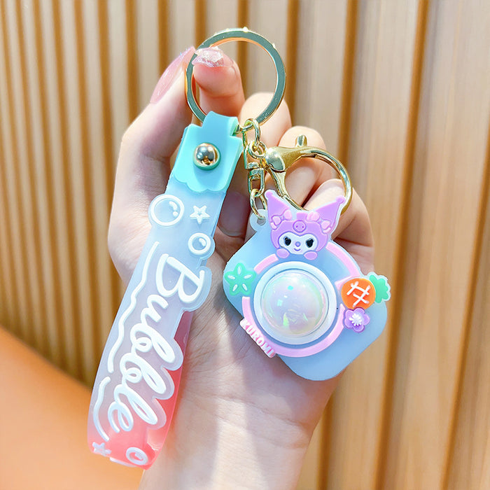 Wholesale Cartoon Flash Camera Cute Car Soft Jelly Decoration Couple's Backpack Cute Keychain Pendant