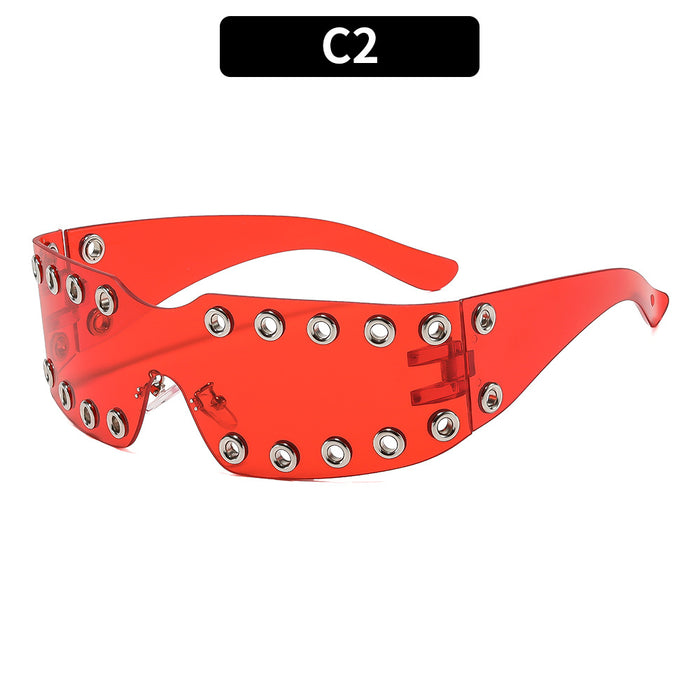 Wholesale Punk Studded Sunglasses UV400 Sun Protection Fashion Accessory Gift Boutique