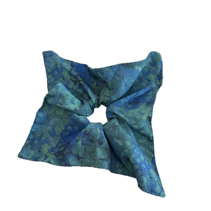 Wholesale Retro niche square scarf headband with high-end temperament, hair tie at the back of the head, headband, ponytail, rubber band hair accessory