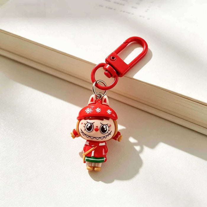Wholesale Resin Christmas Cartoon Keychain Charm Fashion Bag Pendant For Students Gift