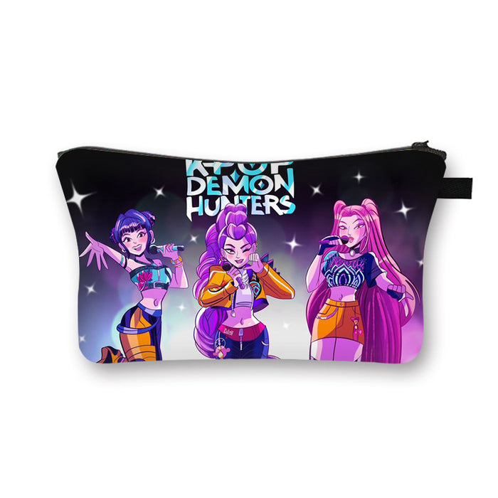 Wholesale Kpop Girls'  large capacity desktop storage cosmetic bag