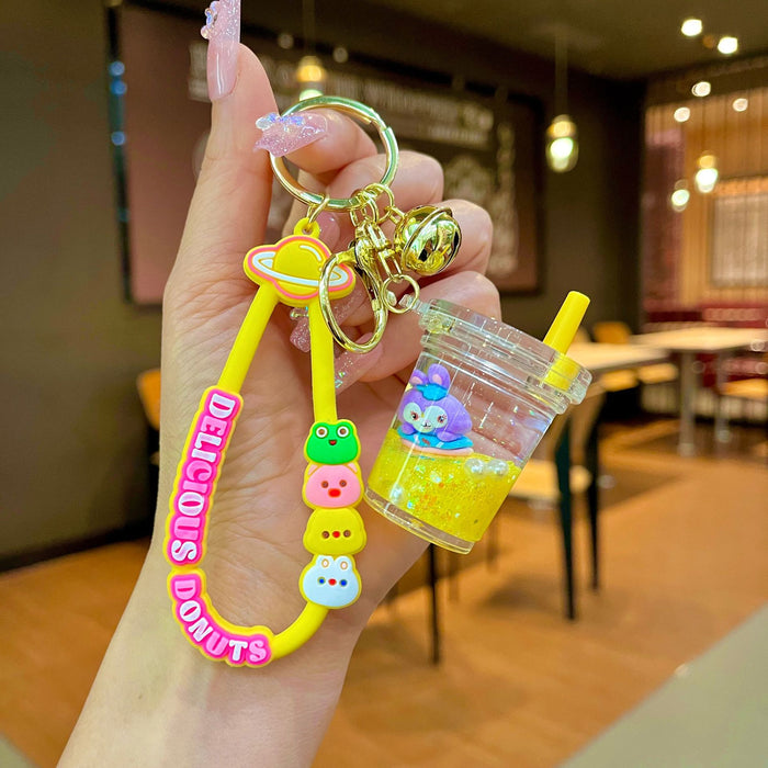 Wholesale Acrylic Milk Tea Cup Cartoon Keychain JDC-KC-JinM001