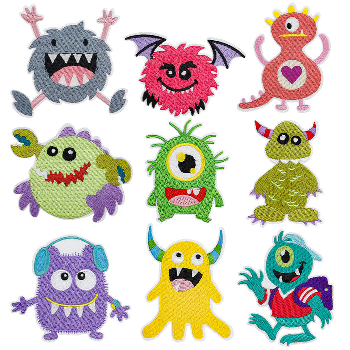 Wholesale Small Monster Embroidered Cloth DIY Patches
