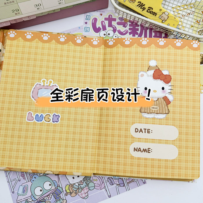 Wholesale 5pcs Baking Cat Hard cover Notebook Cute Full Color Painted Inner Page Cartoon Hand Ledger