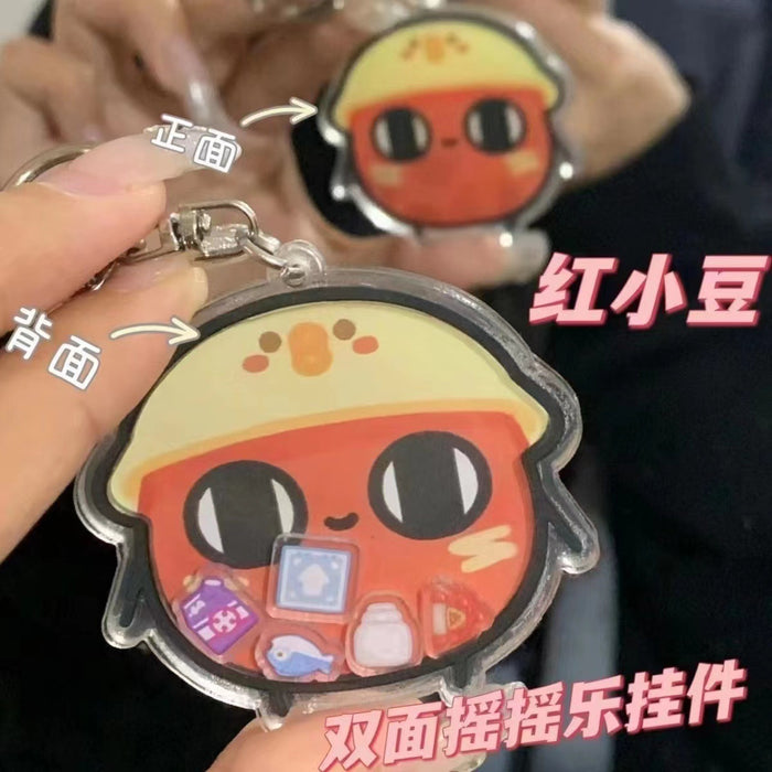 Wholesale Keychain Acrylic Decorative Bag Charm Small Accessories cartoon Keychain