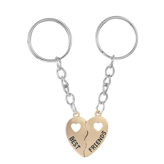 Wholesale Magnetic Heart Stainless Steel Keychain JDC-KC-JinZ008