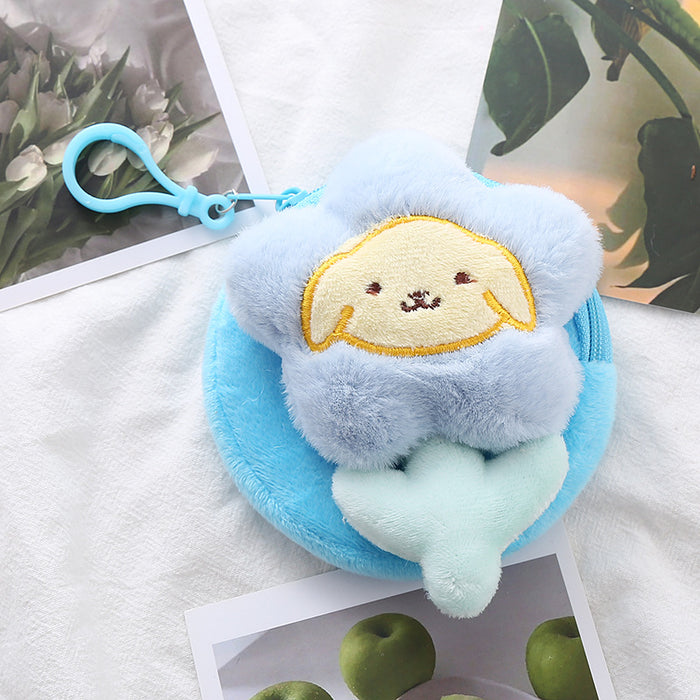 Wholesale Cute Flower Animal Coin Purse Mini Cute Circular Storage Bag Coin Purse Headphone Bag Holiday Gift JDC-WT-XG004