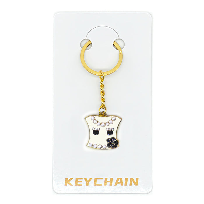Wholesale Cartoon Christmas Metal Keychain Bag Charm Cute Holiday Gift Accessory