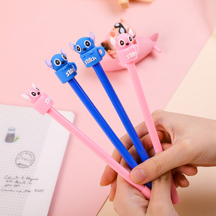 Wholesale Cartoon Creative Silicone Cup Three-dimensional Puppy Plastic Neutral Pen JDC-PN-KuBei001