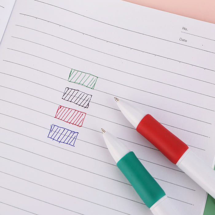 Wholesale Creative simple four-color ballpoint pen multi-color touch pen multi-functional four-color pen practical business office stationery