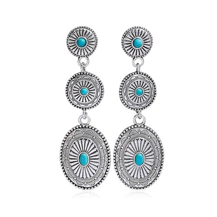 Wholesale Vintage Tassel Drop Long Chain Earrings Bohemian All-match Earrings Retro