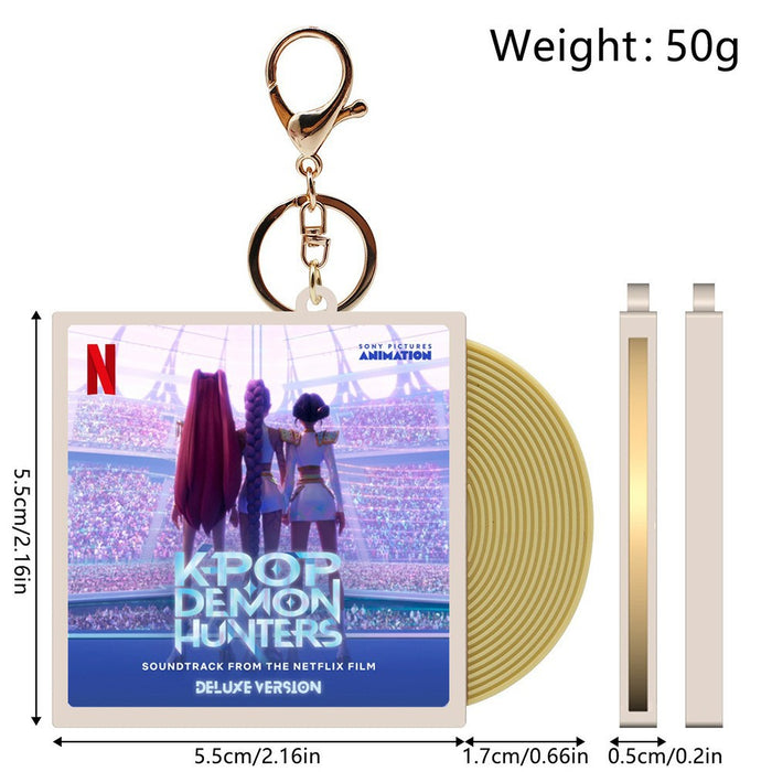 Wholesale KPOP CD vinyl record keychain