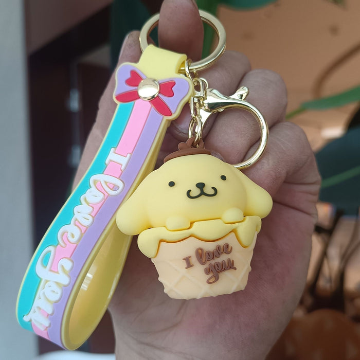 Wholesale Silicone Cartoon Doll Keychain JDC-KC-YiChang011