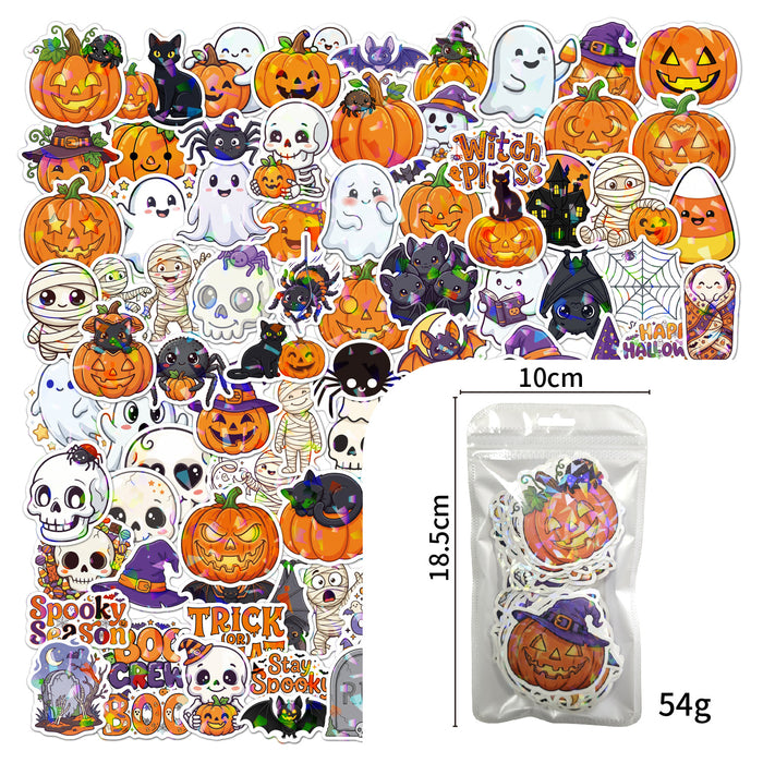 Wholesale Holographic Stickers 100-Pack Vinyl Waterproof Decorative Party Gift MOQ≥3