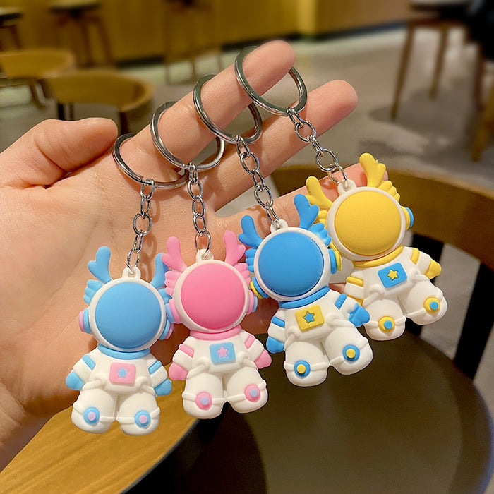 Wholesale Cartoon 3D PVC Graduation Keychain Zodiac Gift Key Pendant