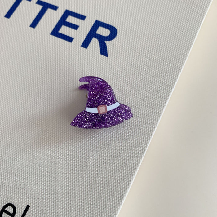 Wholesale  Acrylic Hair Claw Clip Fun Ghost Pumpkin Bat Design Fashion Hair Accessory Boutique Resale