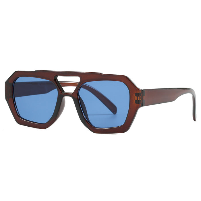 Wholesale Irregular contrasting sunglasses, retro sunglasses, personalized glasses