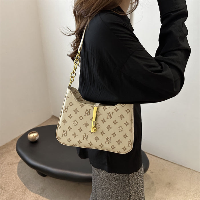 Wholesale Printed Lock Casual Chain Shoulder Bag JDC-SD-HT004