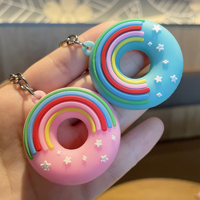 Wholesale PVC Cartoon Donut Keychain JDC-KC-ShiM007